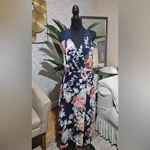Velvet Torch Floral Halter Maxi Dress